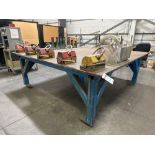96”L x 99”W x 36”H Steel Welding Table *CONTENTS NOT INCLUDED. TABLE ONLY*