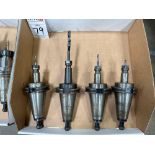 (4) CT-50 Tool Holders w/ E32 Collets & Tooling