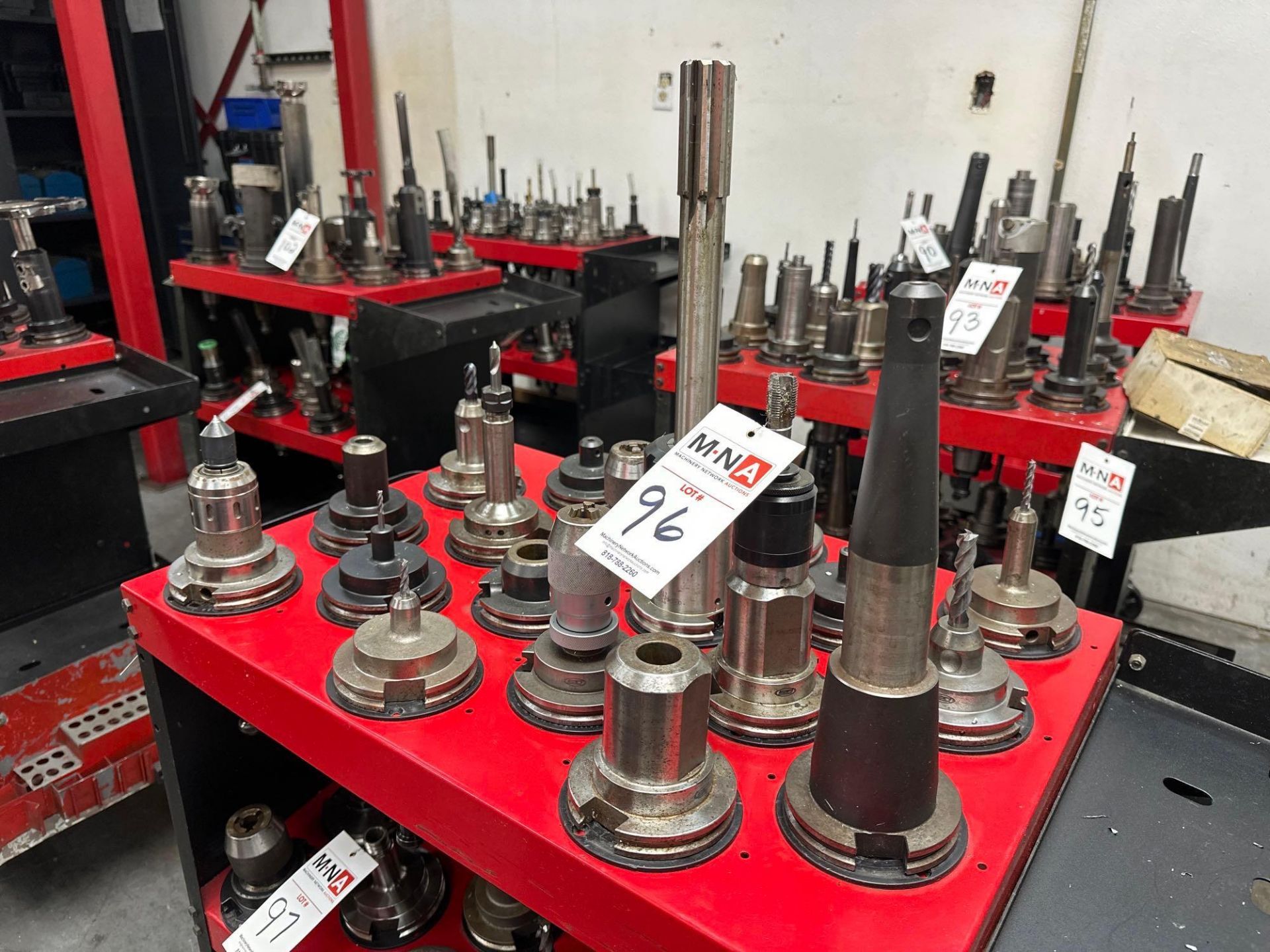 (18) CT50 Tool Holders w/ Assorted Tooling