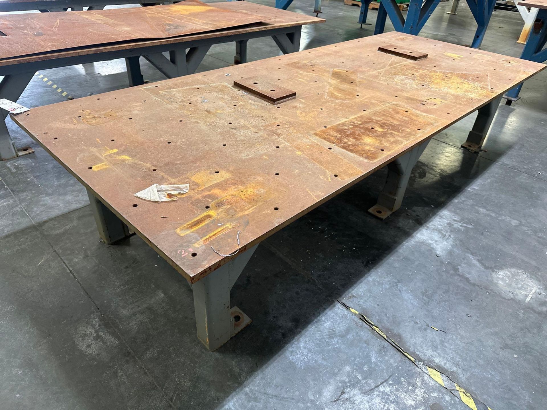 49”L x 120”W x 25”H Steel Welding Table - Image 3 of 4