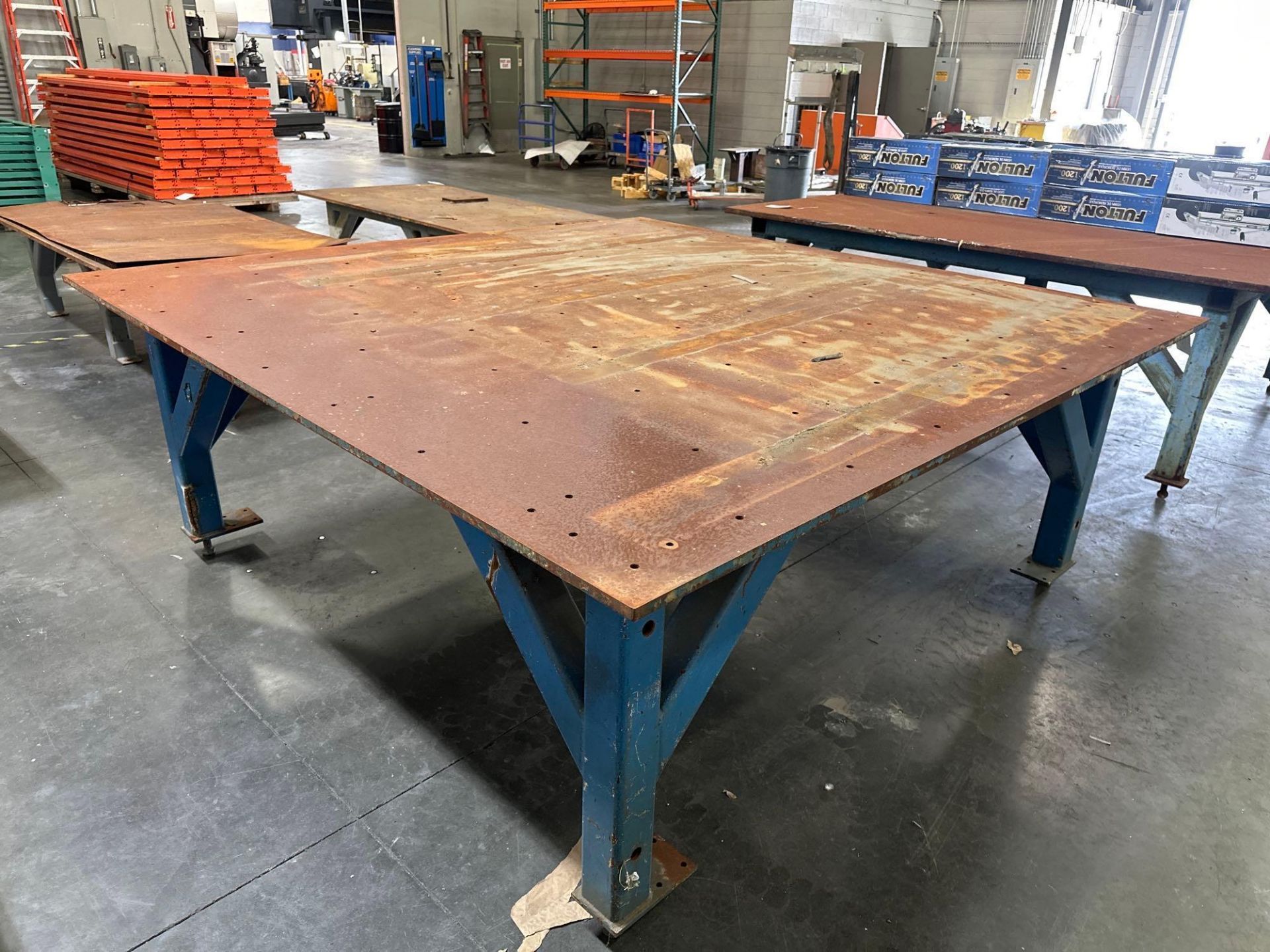 96”L x 96”W x 37”H Steel Welding Table - Image 4 of 4