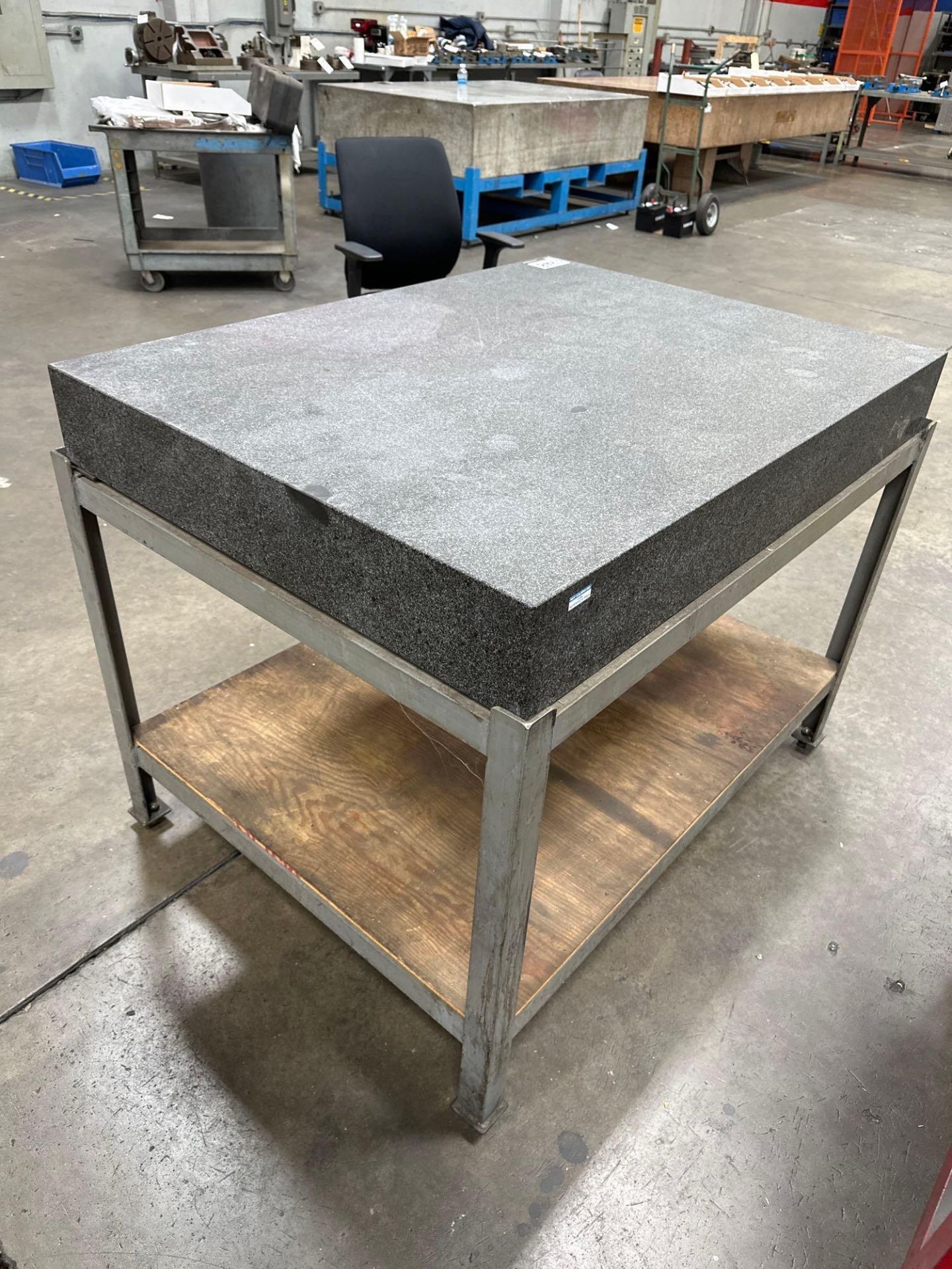 6” x 36” x 48” Grade A Granite Surface Plate w/ Steel Stand - Image 3 of 5