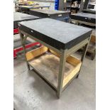 4” x 24” x 36” Granite Surface Plate w/ Steel Stand