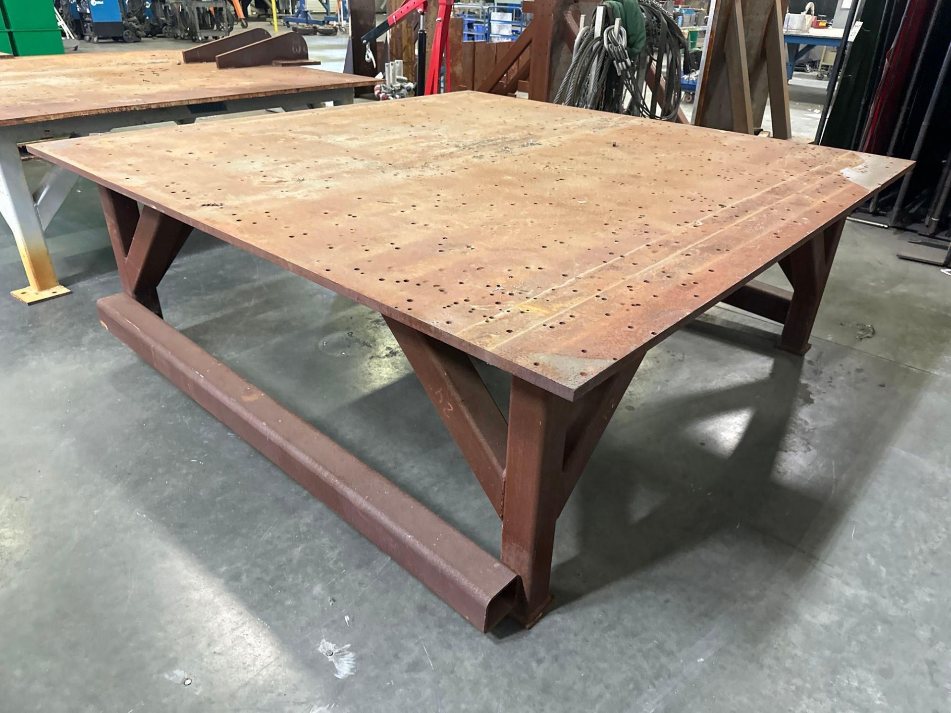 96”L x 96”W x 34”H Steel Welding Table - Image 3 of 4