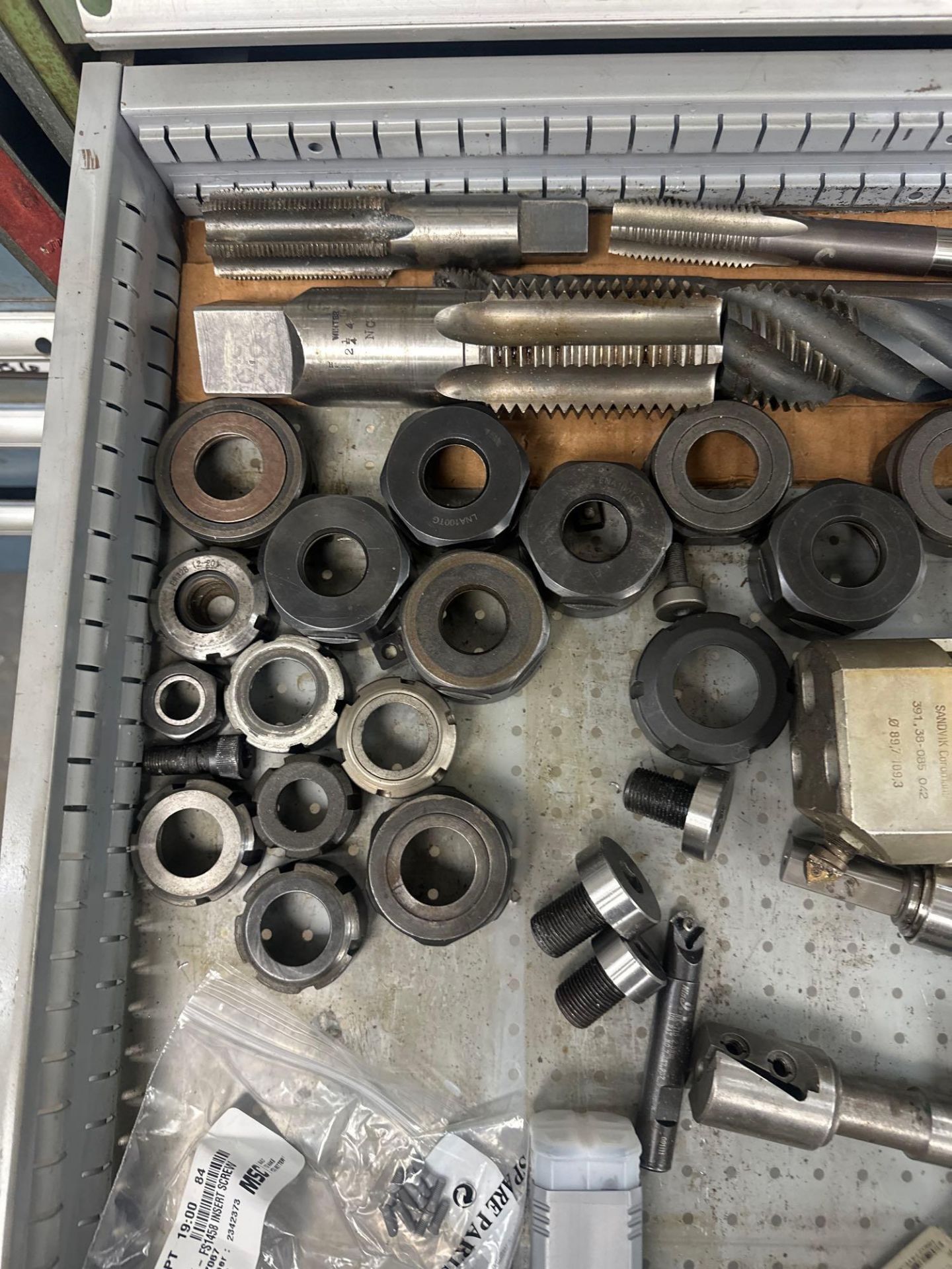 Assorted Tapping Endmills, Fasteners, and Face Mill - Image 2 of 4