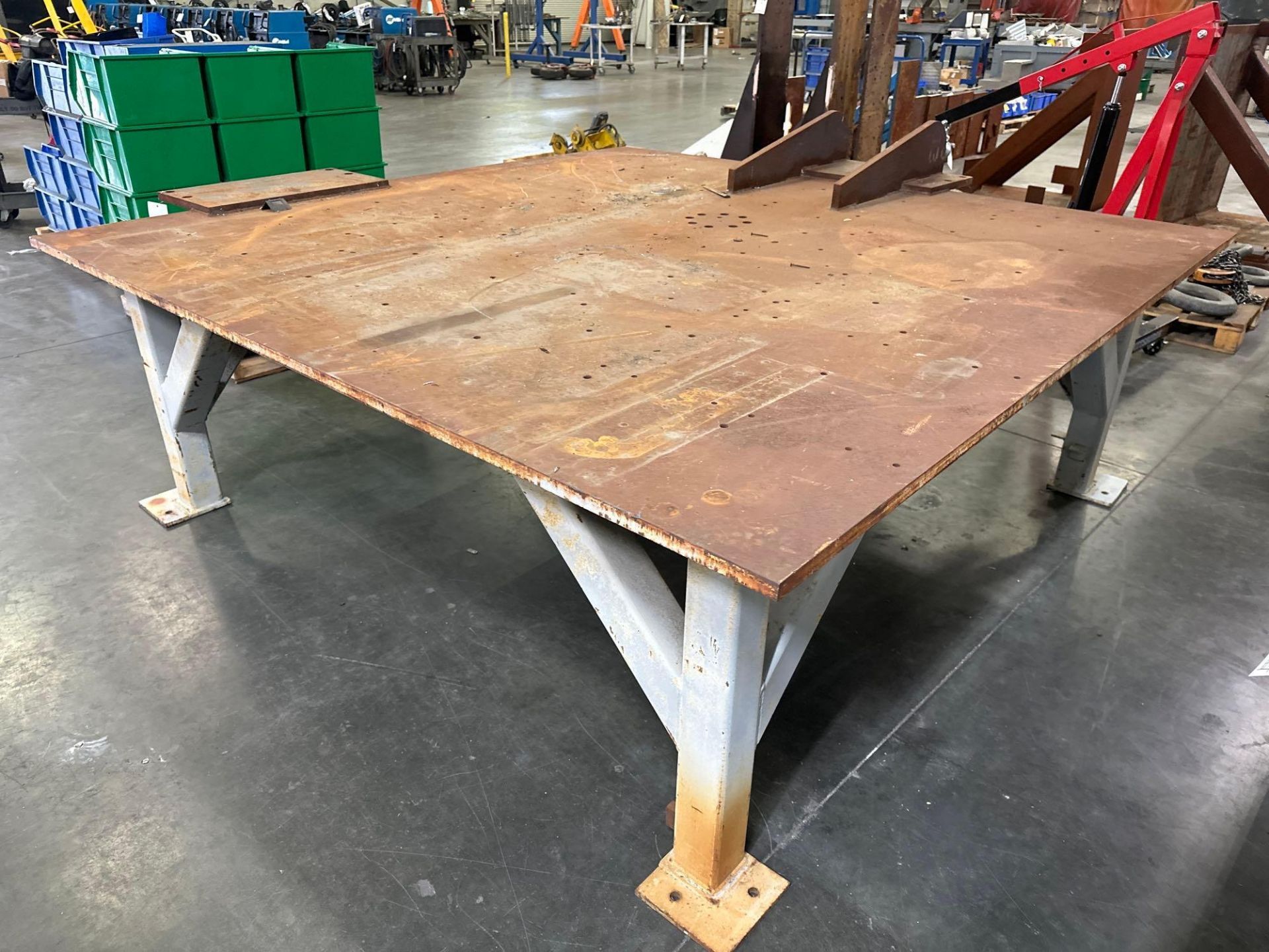 96”L x 96”W x 34”H Steel Welding Table - Image 4 of 5