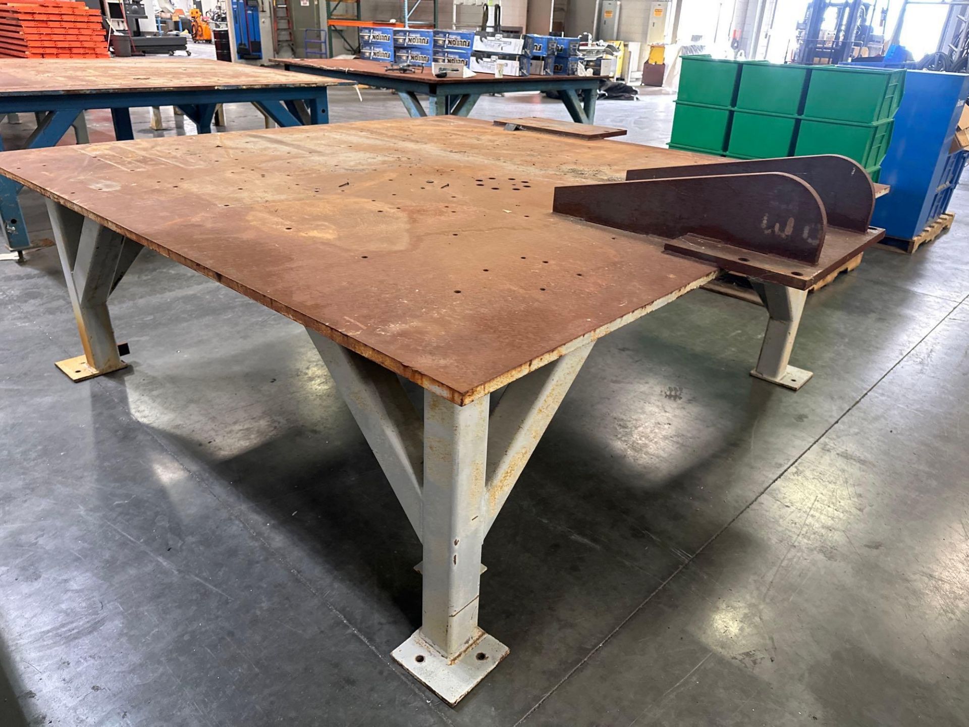 96”L x 96”W x 34”H Steel Welding Table - Image 5 of 5