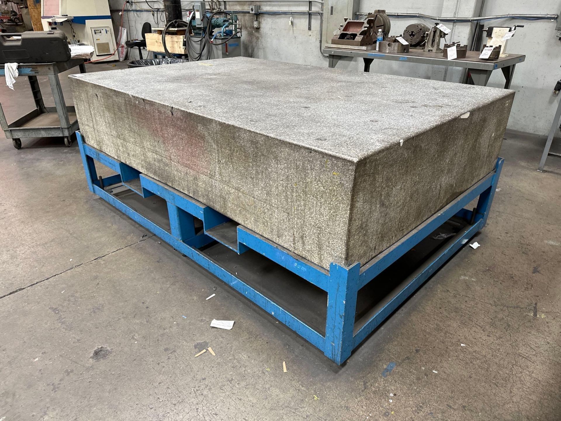 18” x 59” x 90” Granite Surface Plate w/ Steel Stand - Image 2 of 6