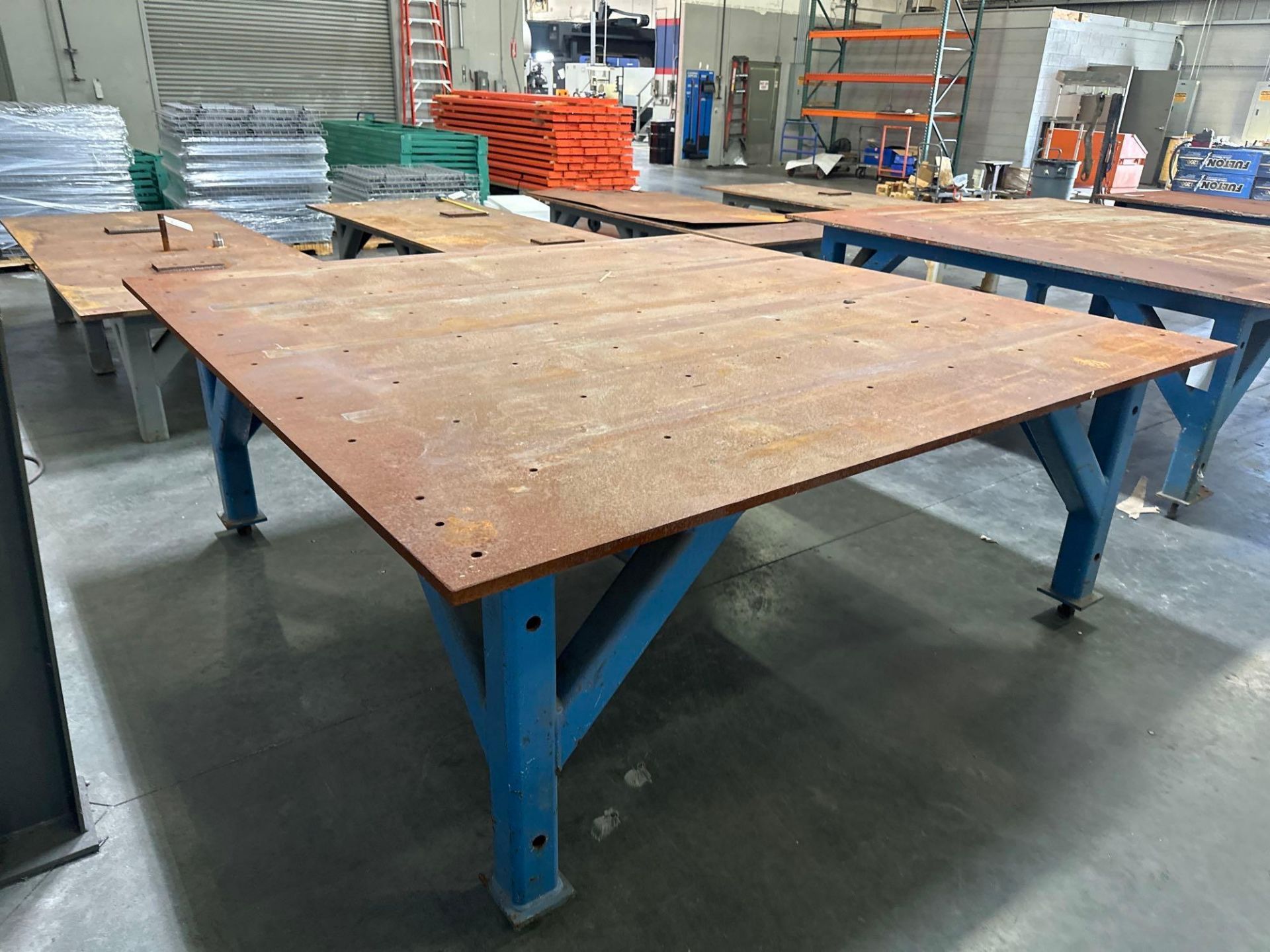 96”L x 96”W x 36”H Steel Welding Table - Image 4 of 4