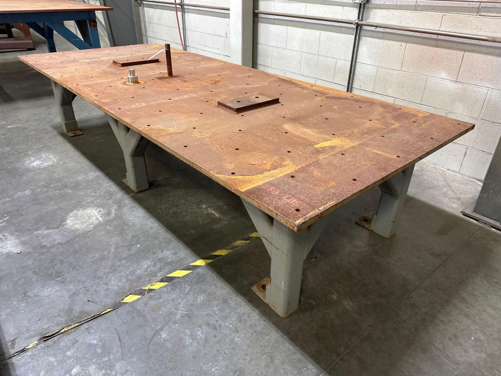 49”L x 120”W x 25”H Steel Welding Table - Image 2 of 4