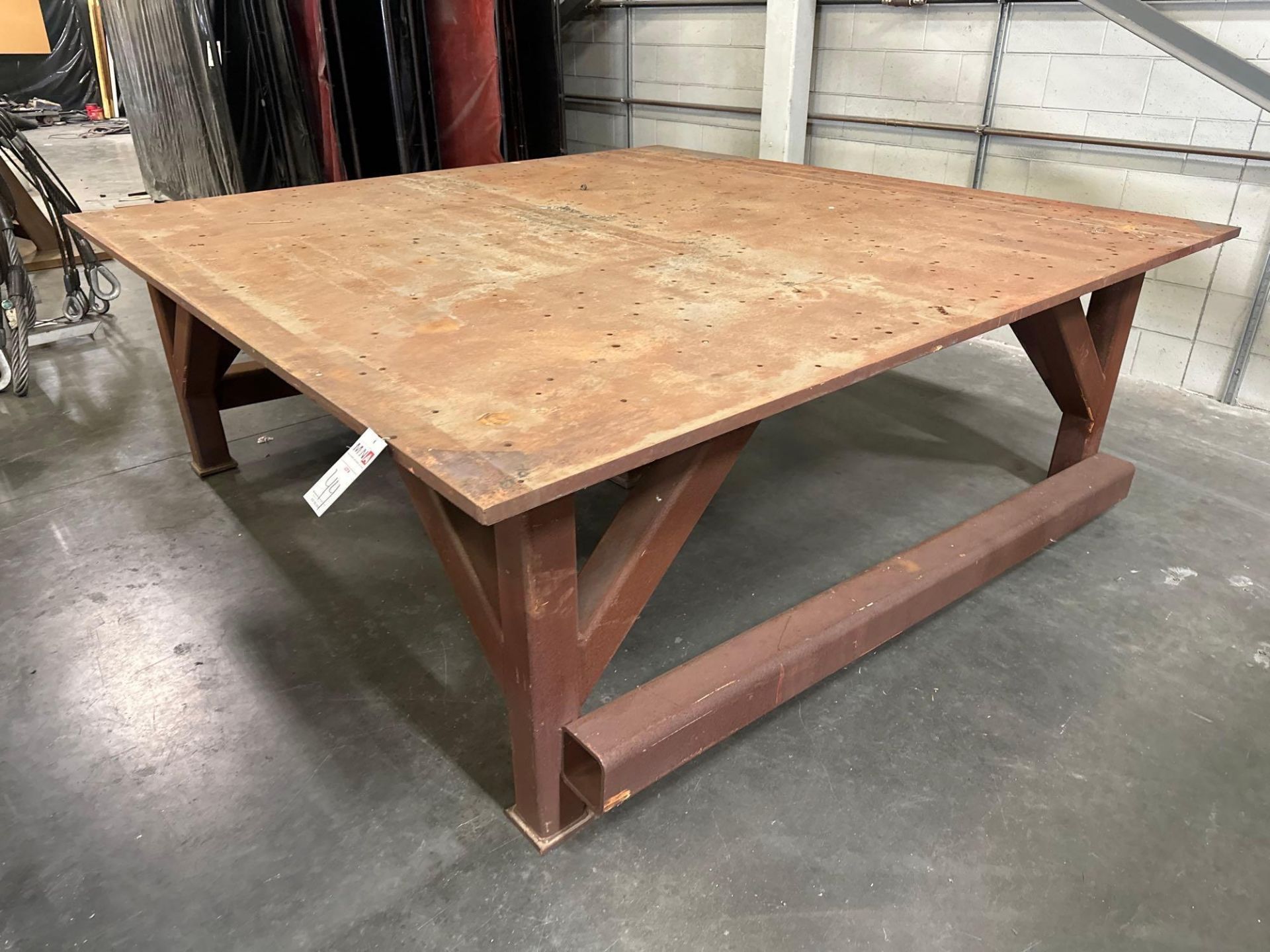 96”L x 96”W x 34”H Steel Welding Table - Image 2 of 4