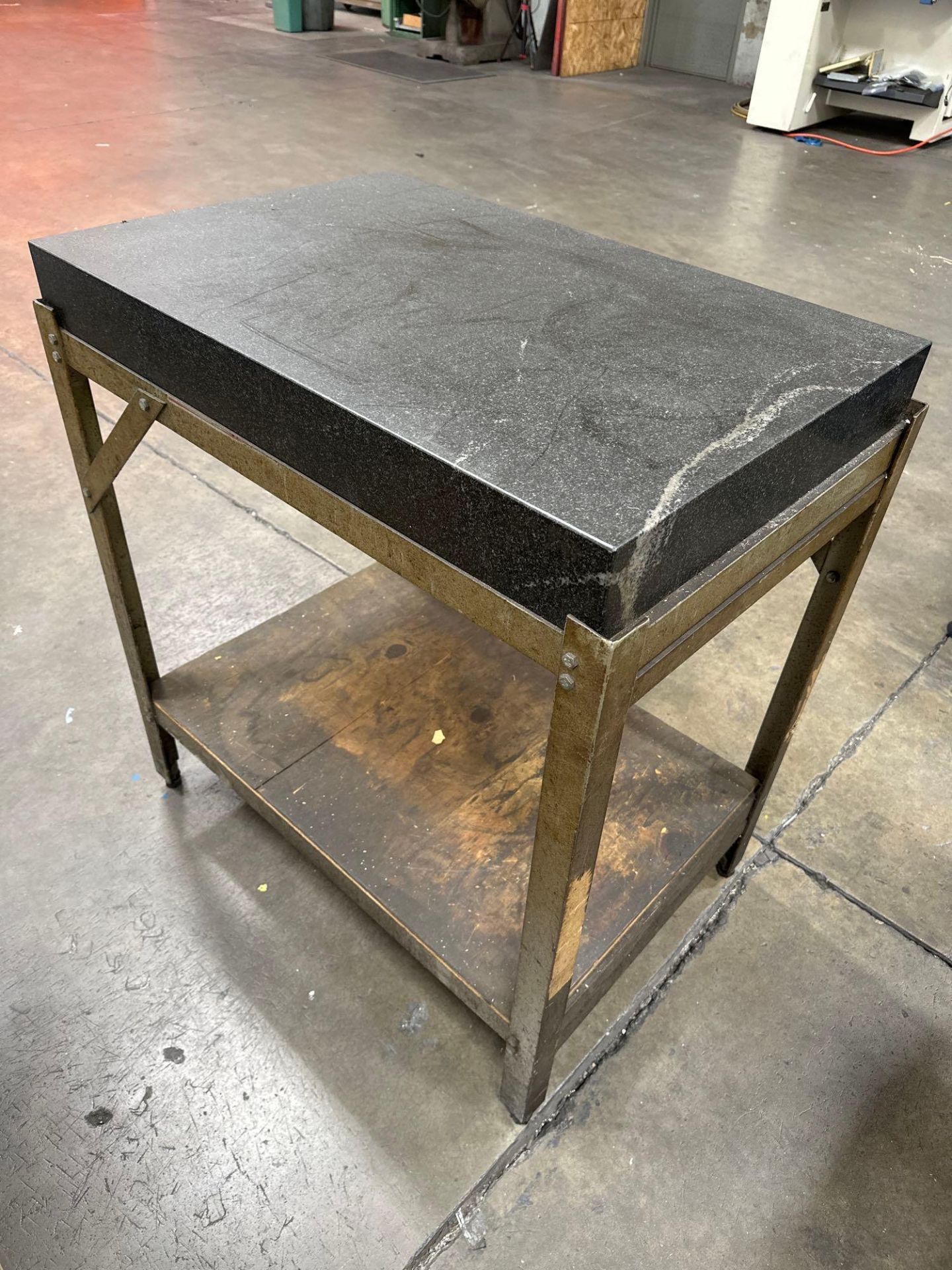 4” x 24” x 36” Granite Surface Plate w/ Steel Stand - Image 3 of 4