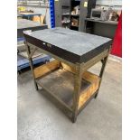 4” x 24” x 36” Granite Surface Plate w/ Steel Stand