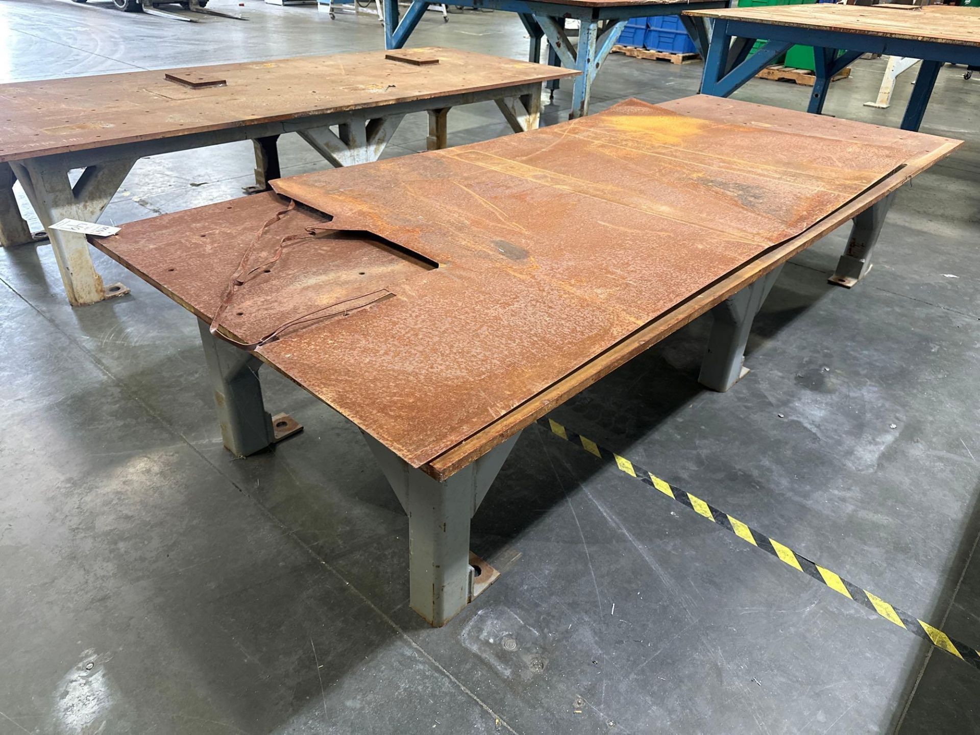 49”L x 120”W x 25”H Steel Welding Table - Image 3 of 4