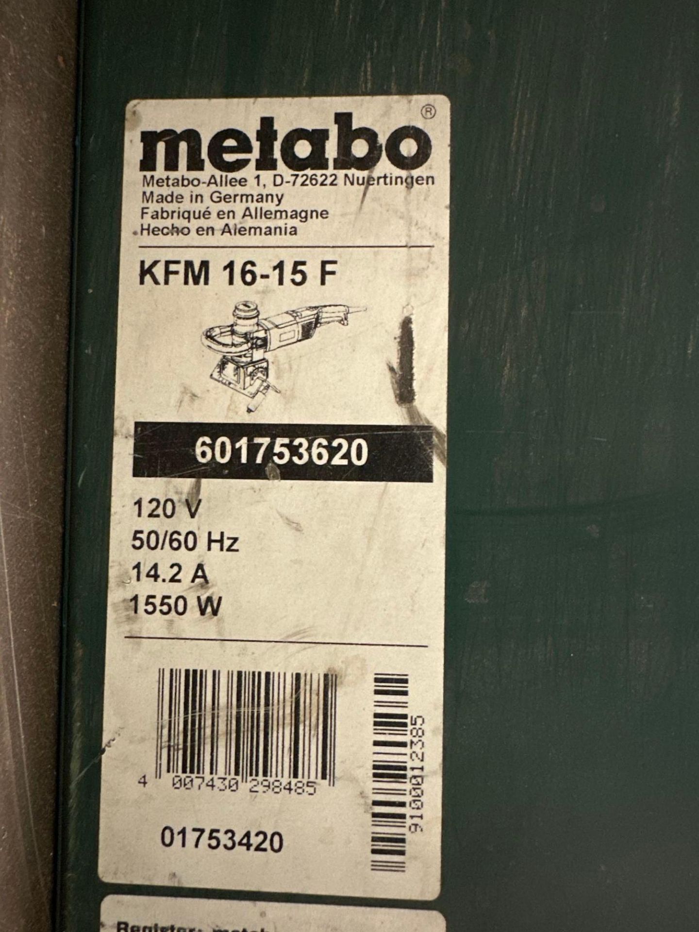 Metabo KFM 16-15 F Metal Bevelling Tool - 601753620 - Image 5 of 5