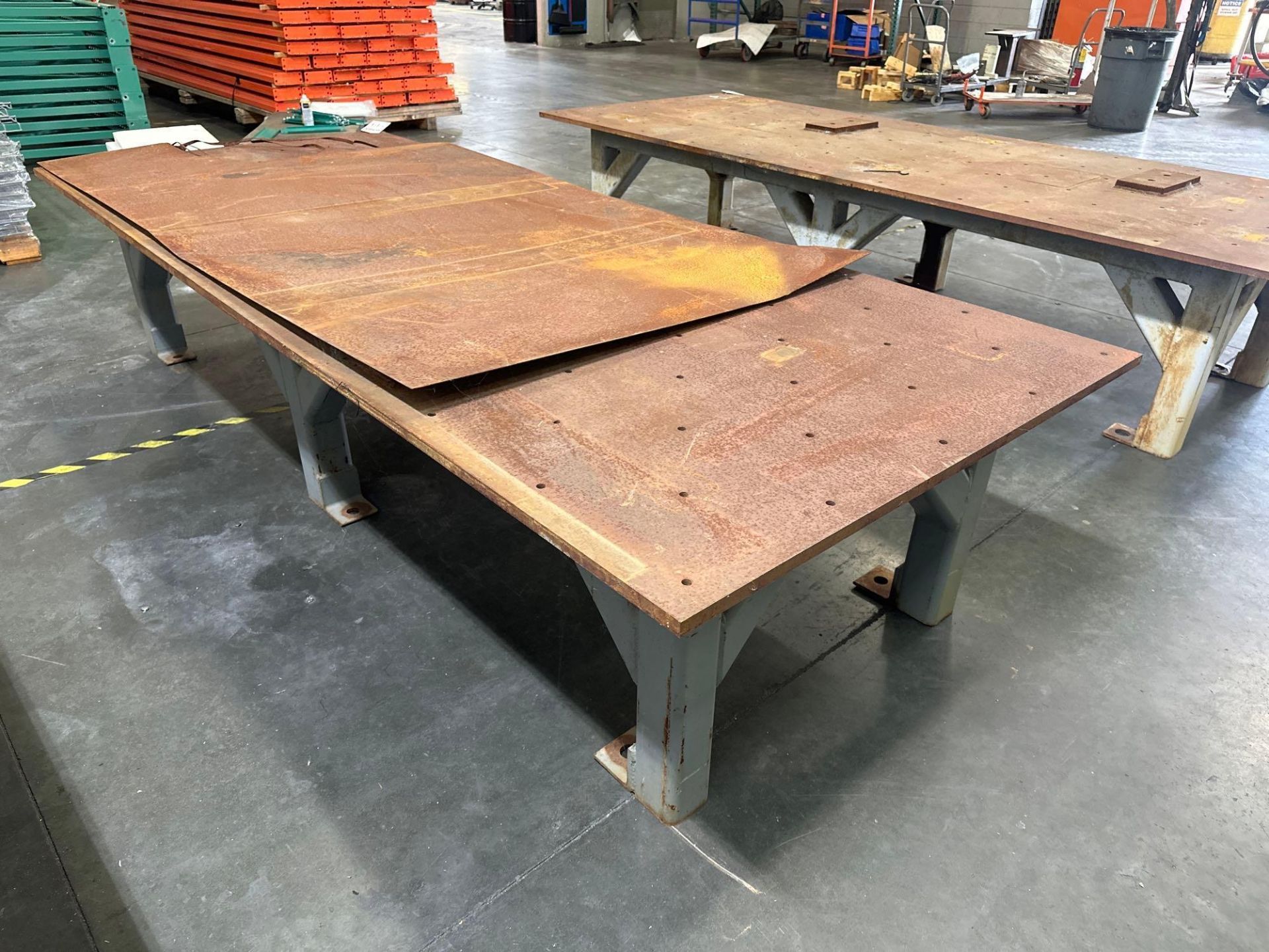 49”L x 120”W x 25”H Steel Welding Table - Image 4 of 4