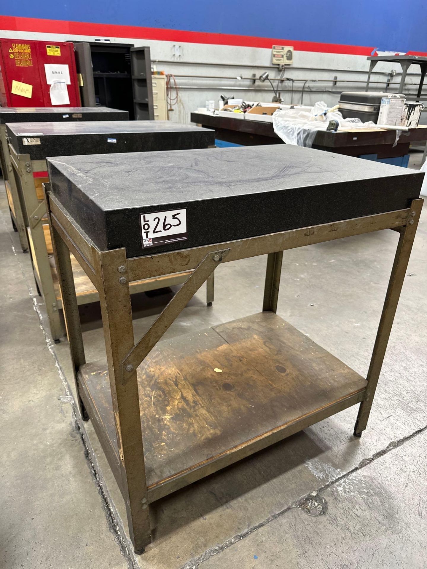 4” x 24” x 36” Granite Surface Plate w/ Steel Stand - Image 2 of 4