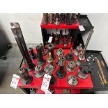 (18) CT50 Tool Holders w/ Carbide Insert Facemills, Endmills and Spade Drills