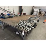 96”L x 192”W x 35”H Steel Welding Table *STEEL TABLE ONLY. CONTENTS NOT INCLUDED*