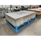 18” x 59” x 90” Granite Surface Plate w/ Steel Stand