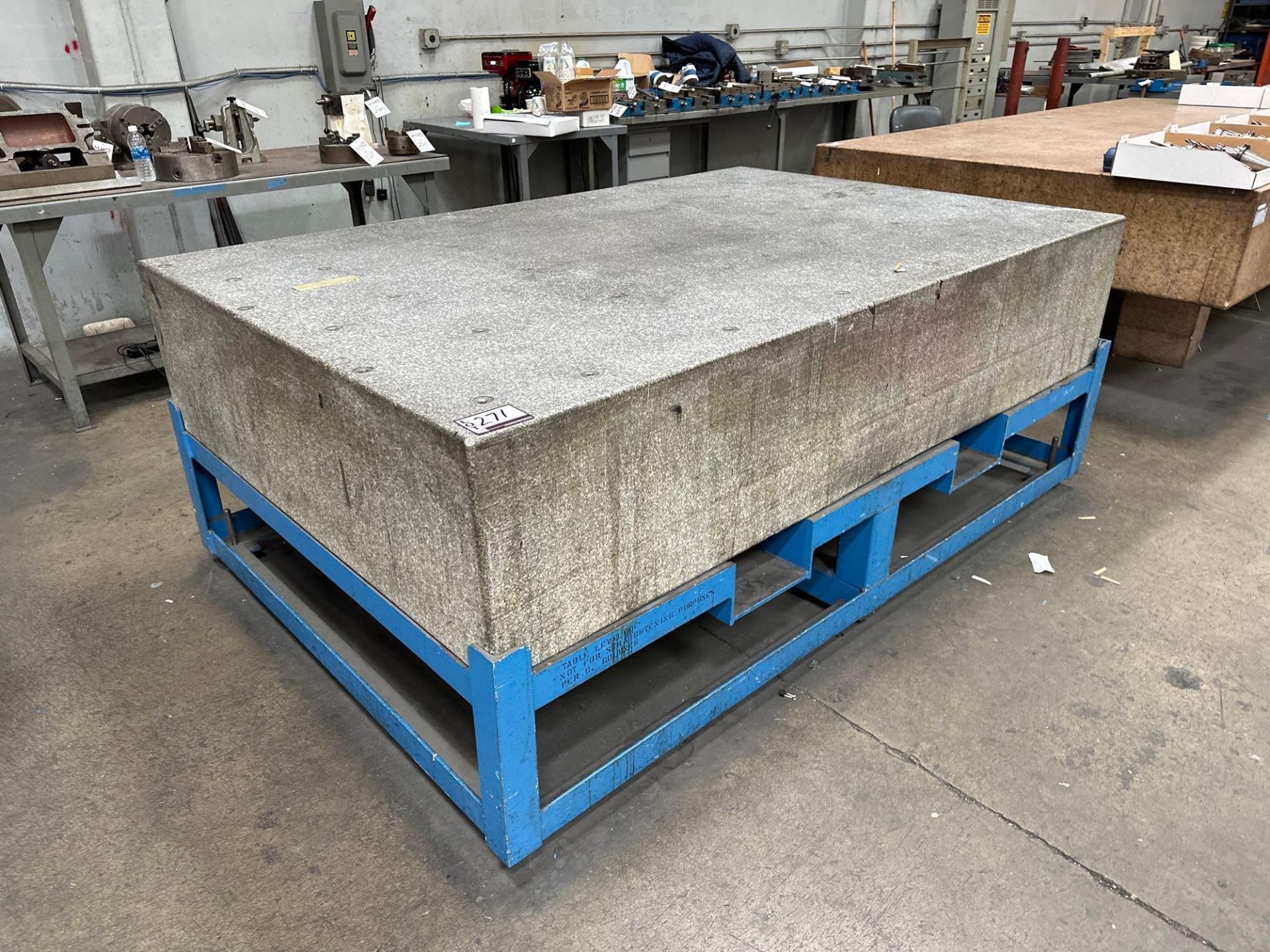18” x 59” x 90” Granite Surface Plate w/ Steel Stand