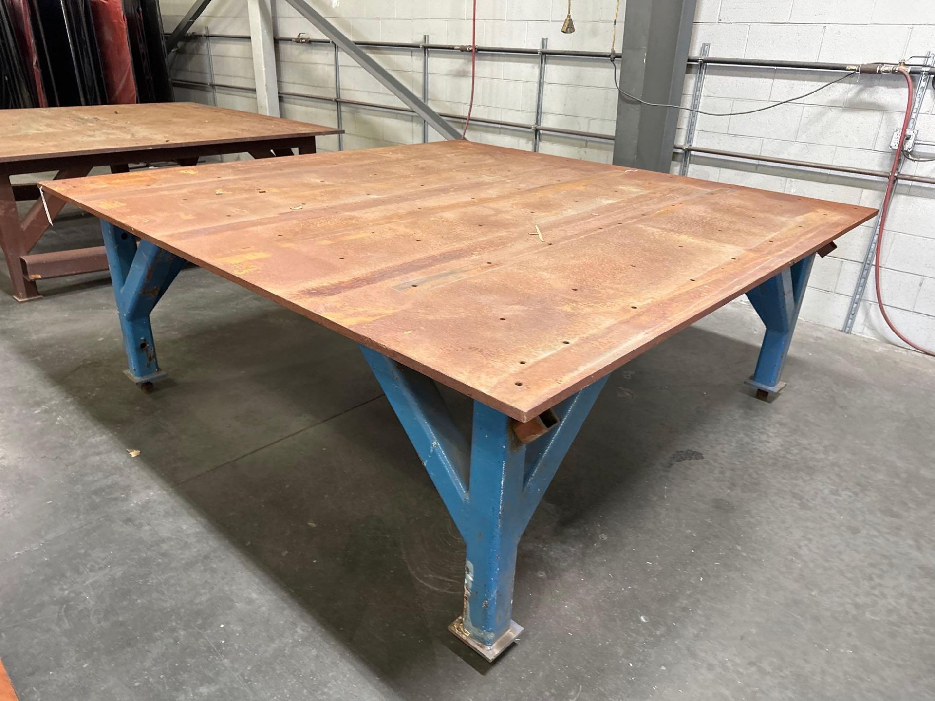 96”L x 96”W x 36”H Steel Welding Table - Image 2 of 4