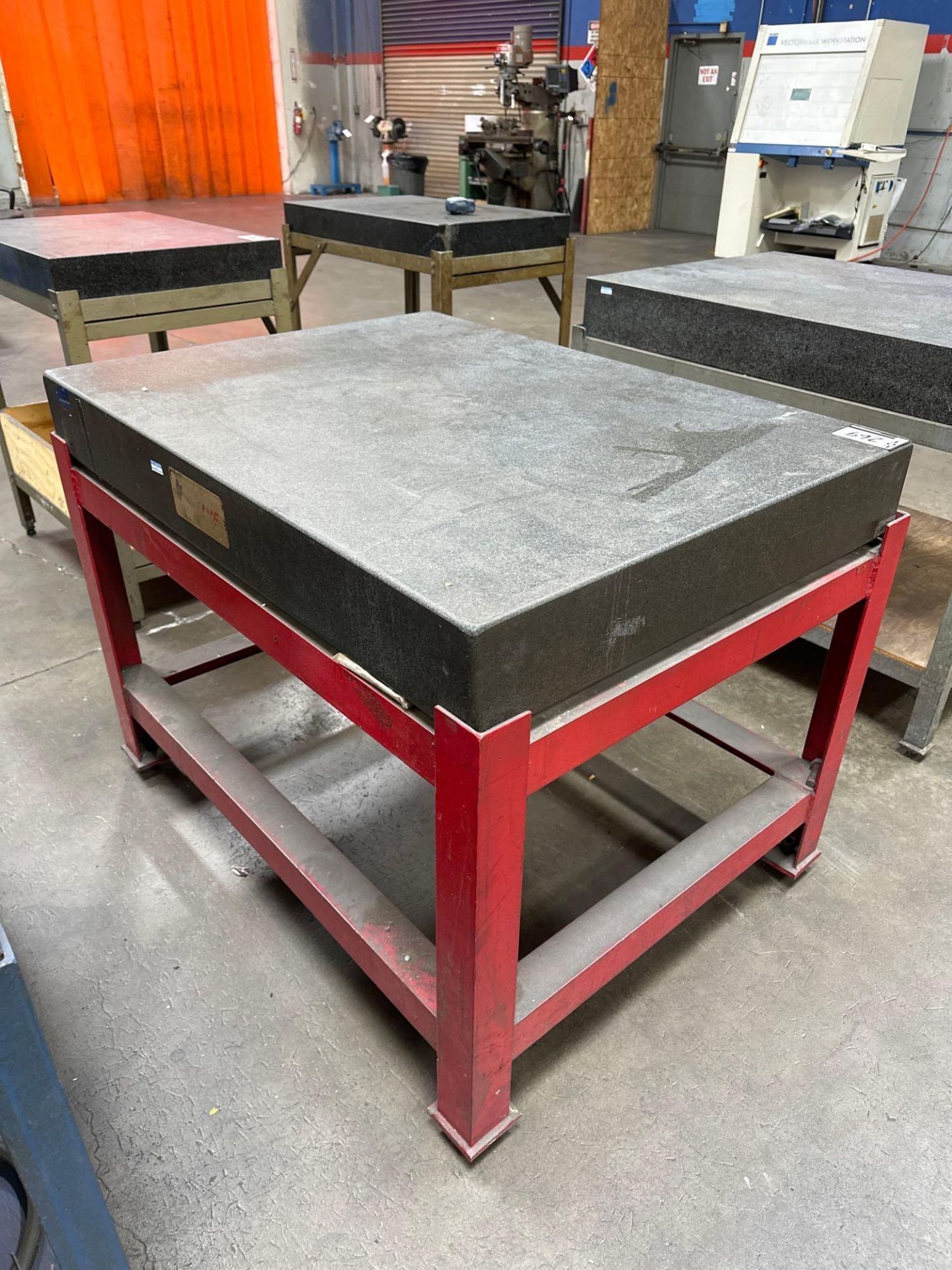 6” x 36” x 48” Granite Surface Plate w/ Steel Stand - Image 4 of 4