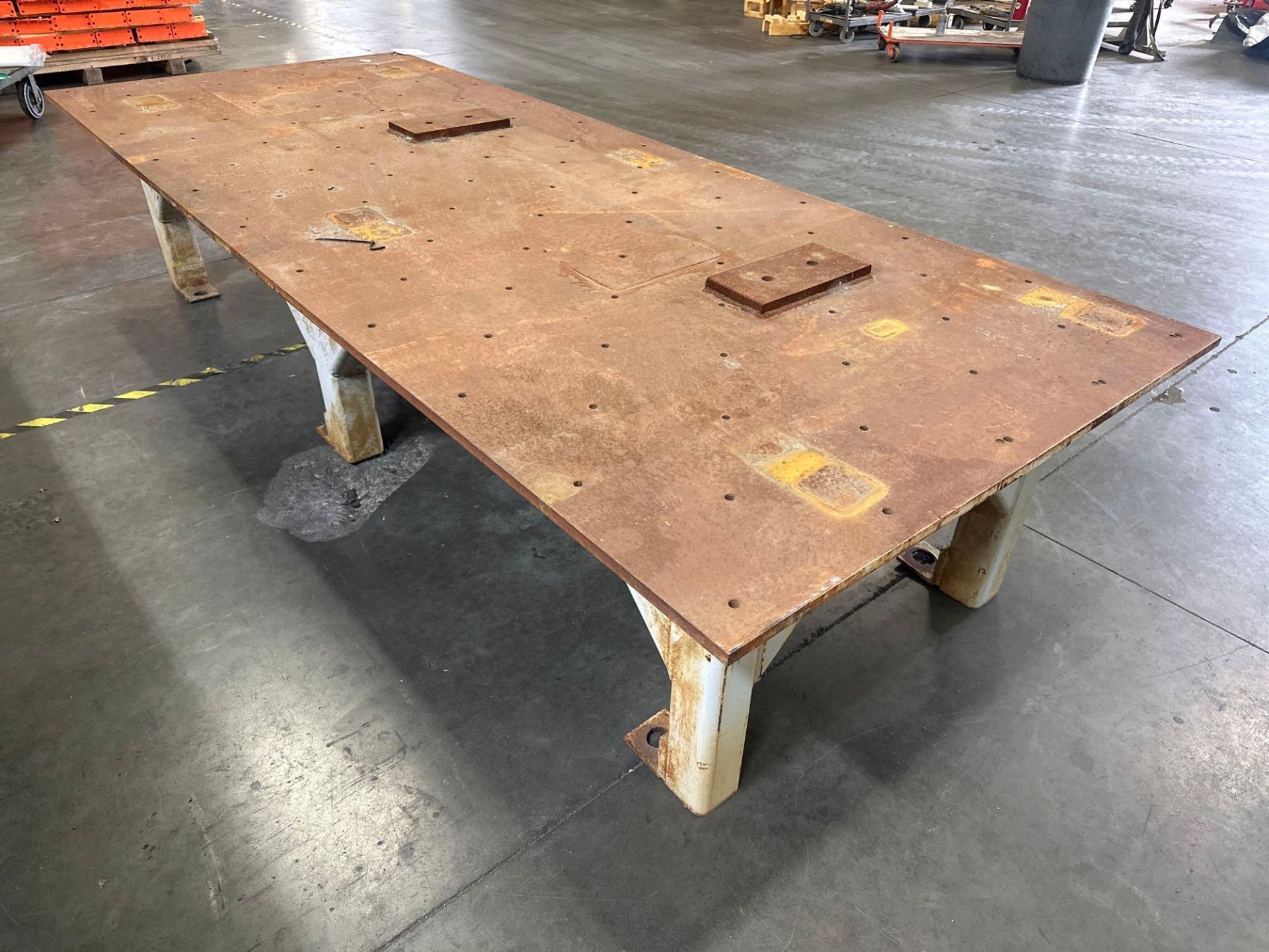 49”L x 120”W x 25”H Steel Welding Table - Image 4 of 4