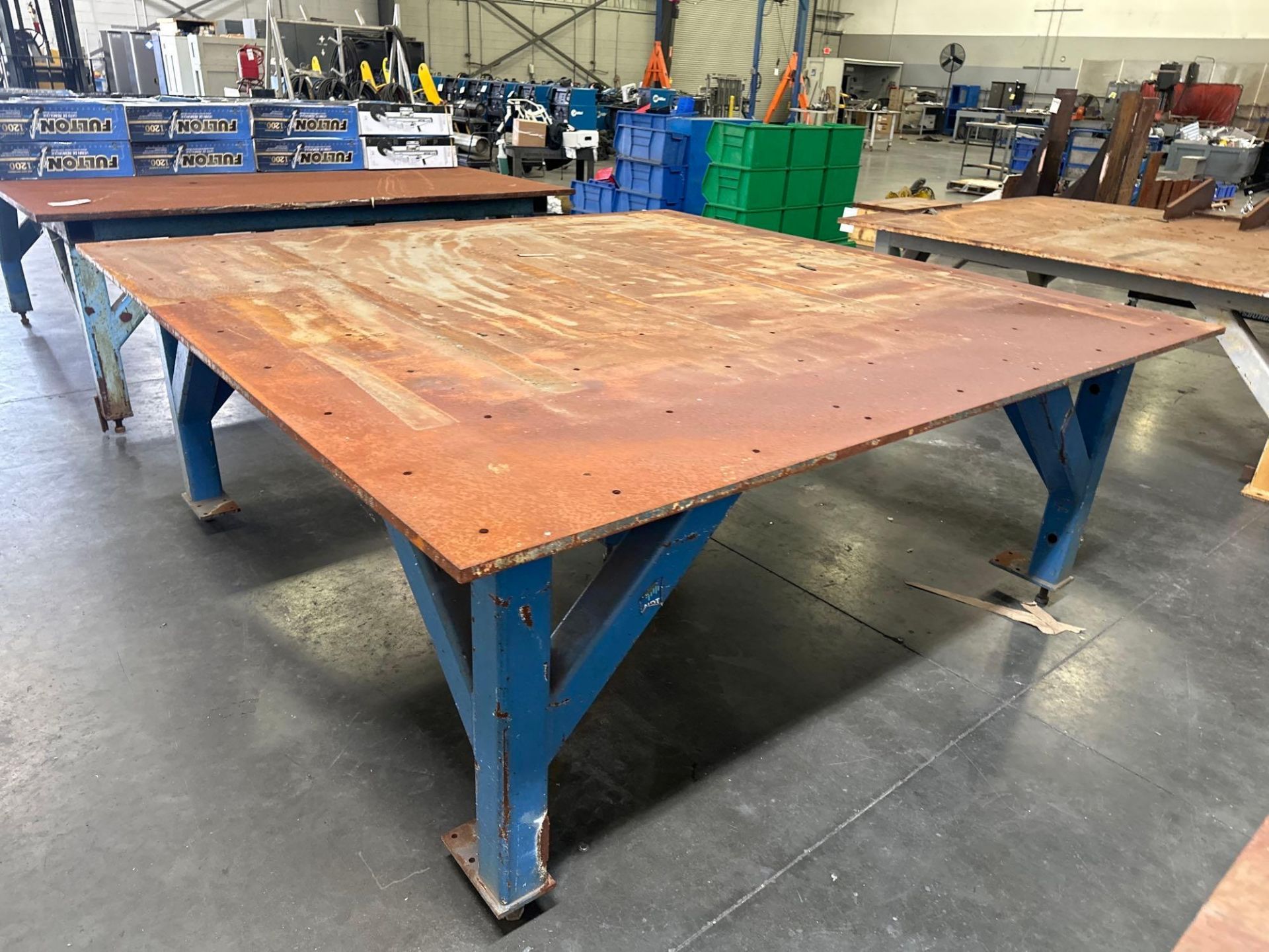 96”L x 96”W x 37”H Steel Welding Table - Image 3 of 4