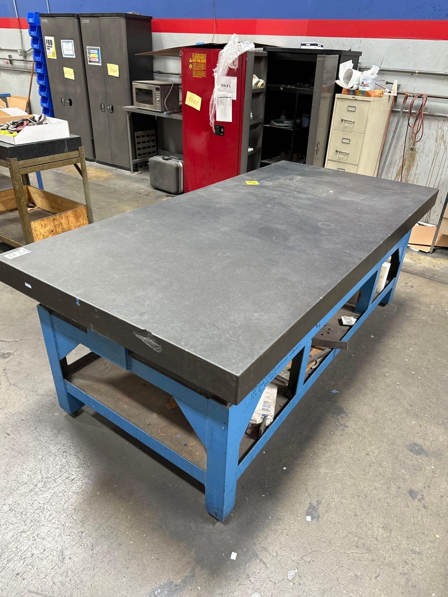 11” x 48” x 96” Granite Surface Plate w/ Steel Stand - Image 2 of 4