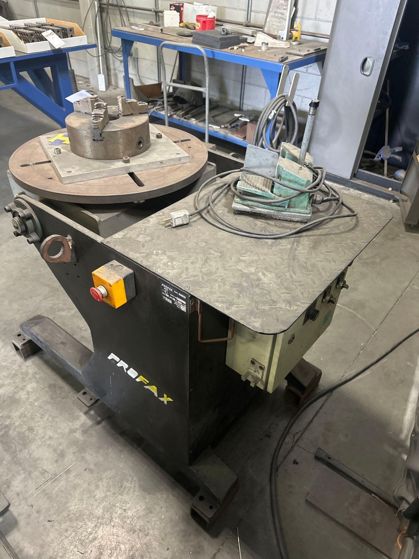 Profax WP-1000 Welding Postioner, 25.5” Table, 2 rpm, 1750lbs Cap, 0-135 Angle, 10” Chuck - Image 6 of 8