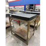 4” x 24” x 36” Granite Surface Plate w/ Steel Stand