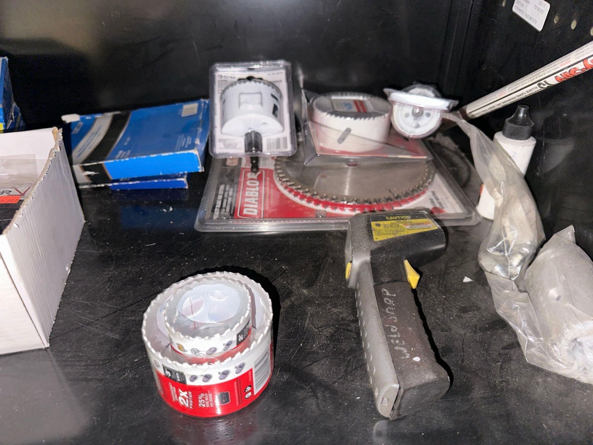Craftsman Professional Cabinet w/ Tungsten Electrodes, Wire Brushes, Saw Blades and Misc Items - Image 5 of 6