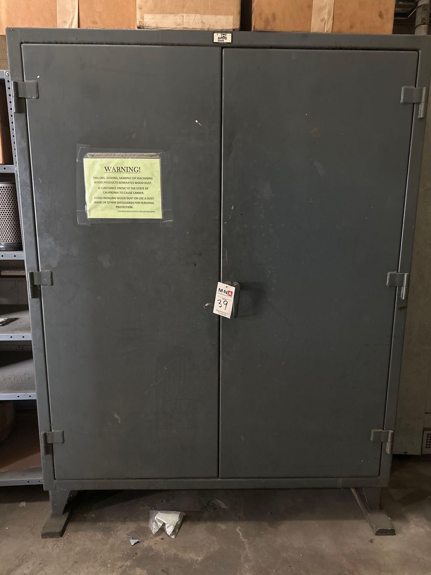2 Door Steel Cabinet w/ Screws, Bolts, Miscellaneous Hardware & Organizers