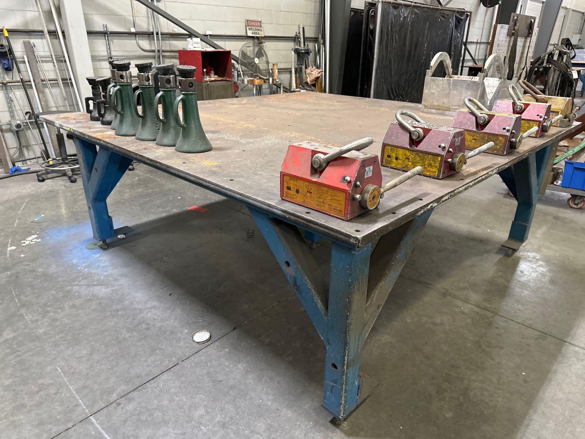 96”L x 99”W x 36”H Steel Welding Table *CONTENTS NOT INCLUDED. TABLE ONLY* - Image 2 of 4