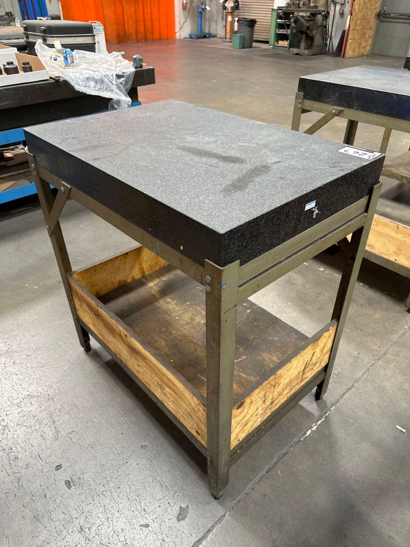 4” x 24” x 36” Granite Surface Plate w/ Steel Stand - Image 3 of 4