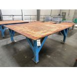 96”L x 96”W x 37”H Steel Welding Table