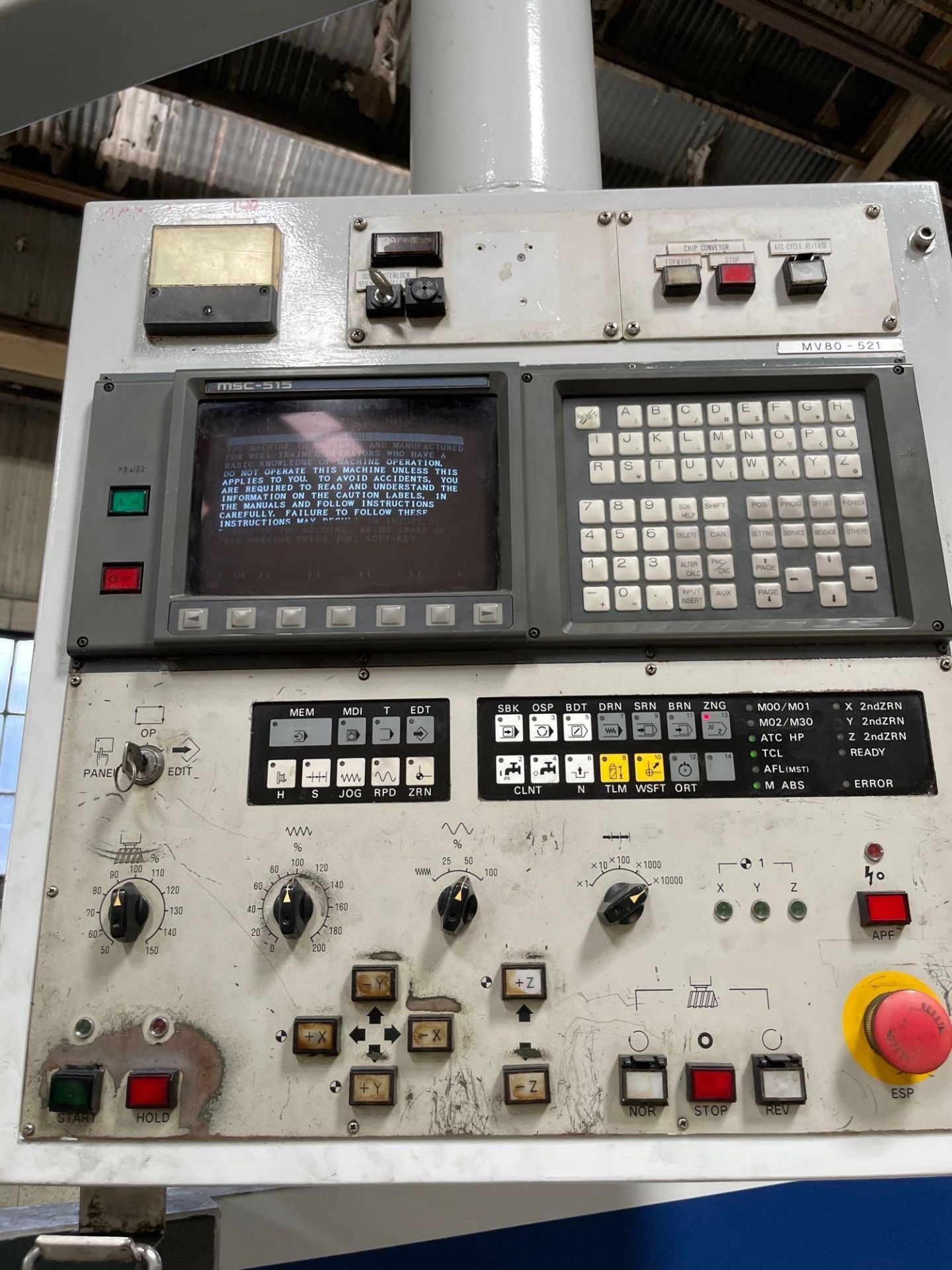 Mori-Seiki MV-80/50, MSC-515 Ctrl, 80” x 30” x 30” Trvls, 32” x 110” Table, 40 ATC, CT-50, New 1997 - Image 5 of 7