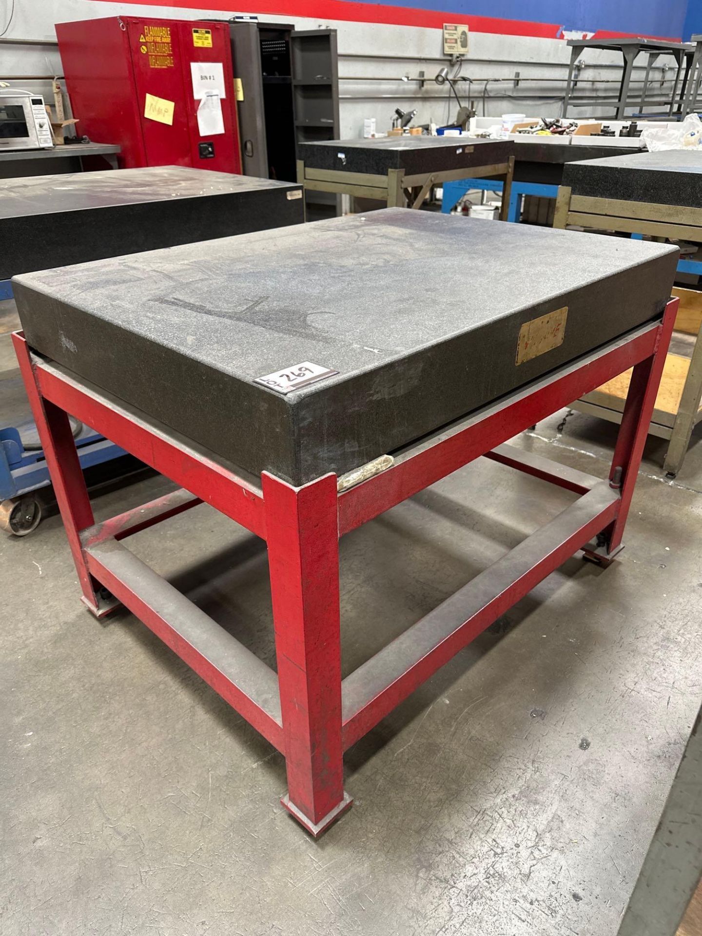 6” x 36” x 48” Granite Surface Plate w/ Steel Stand
