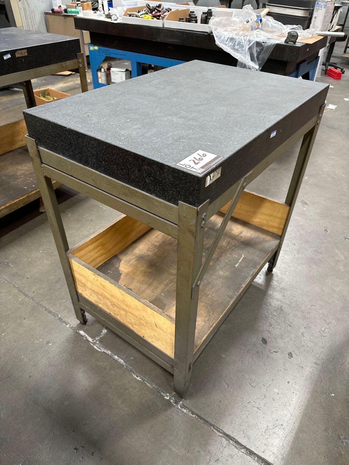 4” x 24” x 36” Granite Surface Plate w/ Steel Stand - Image 2 of 4