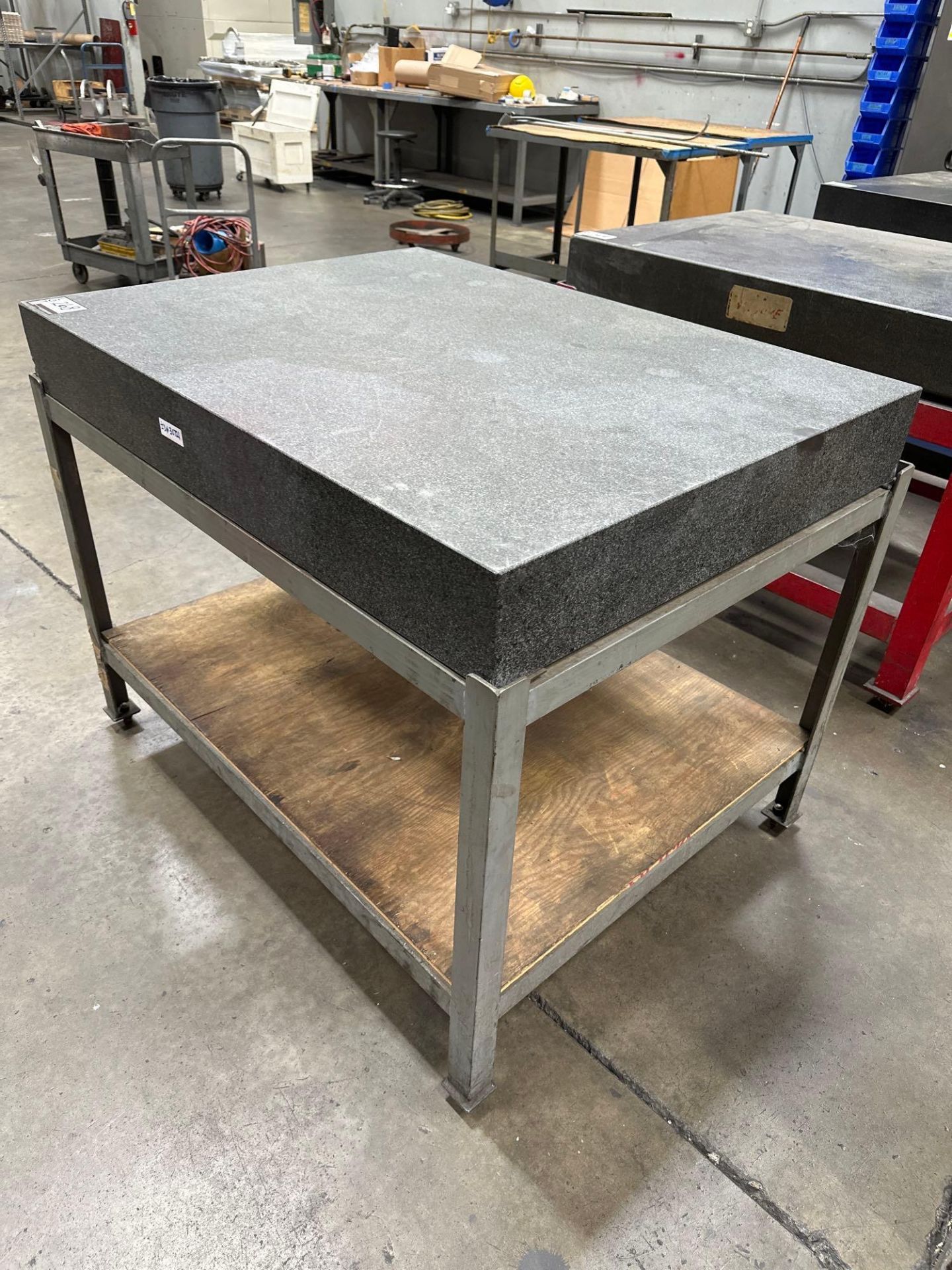 6” x 36” x 48” Grade A Granite Surface Plate w/ Steel Stand - Image 2 of 5