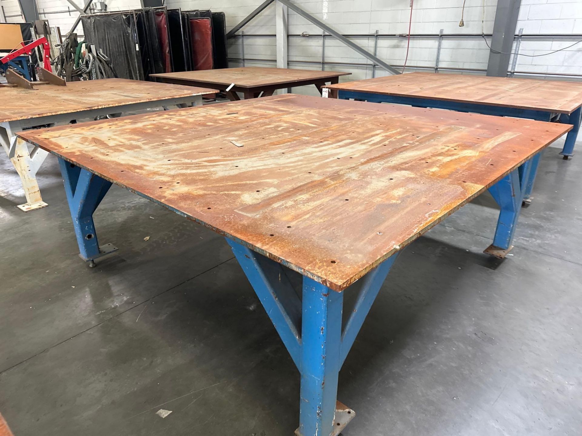 96”L x 96”W x 37”H Steel Welding Table - Image 2 of 4