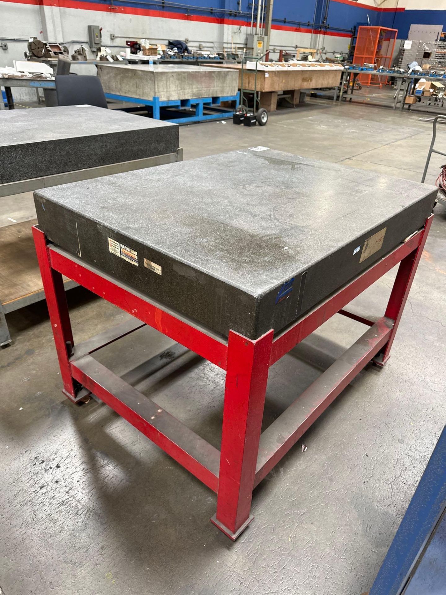 6” x 36” x 48” Granite Surface Plate w/ Steel Stand - Image 3 of 4