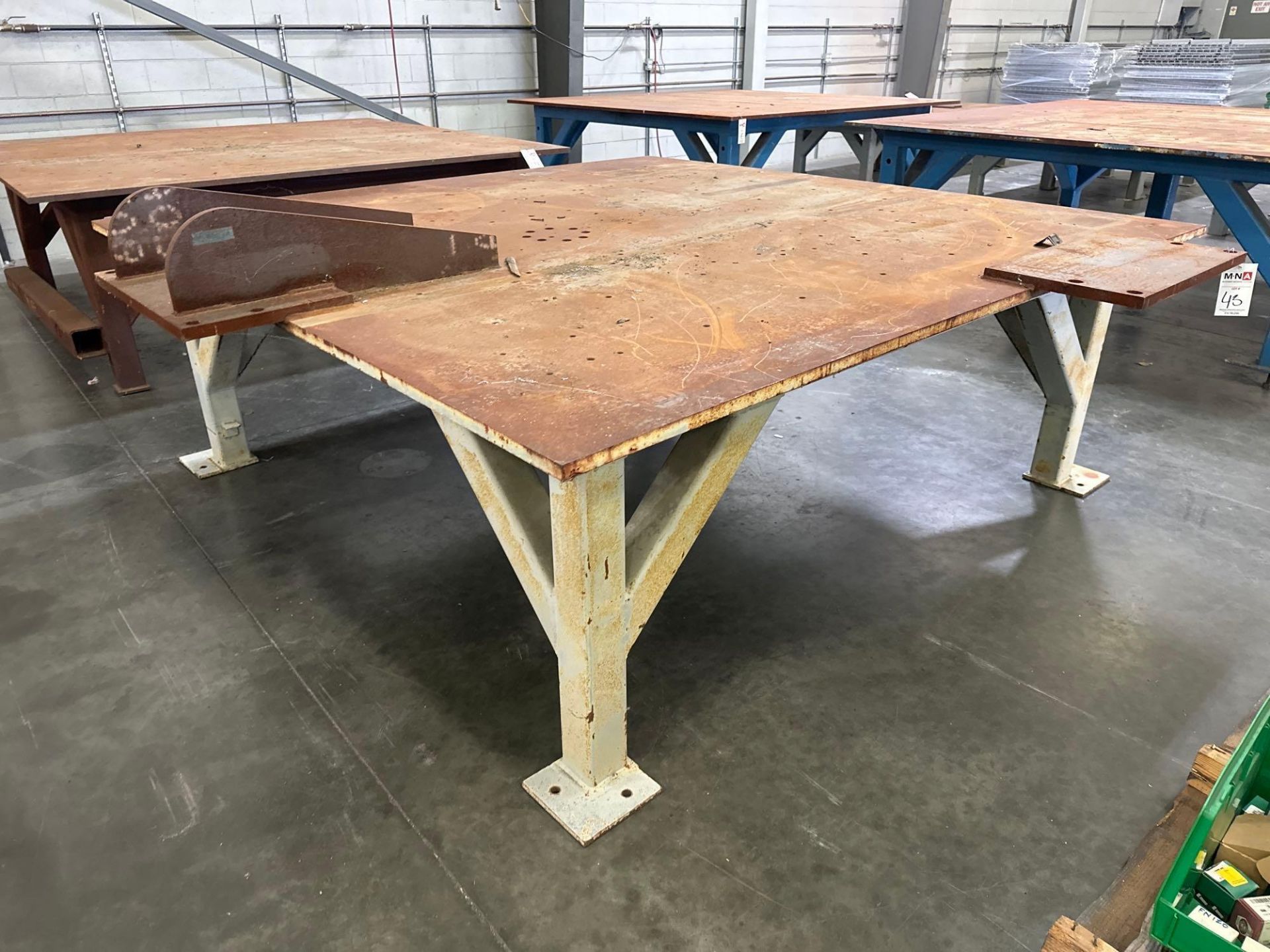 96”L x 96”W x 34”H Steel Welding Table - Image 2 of 5