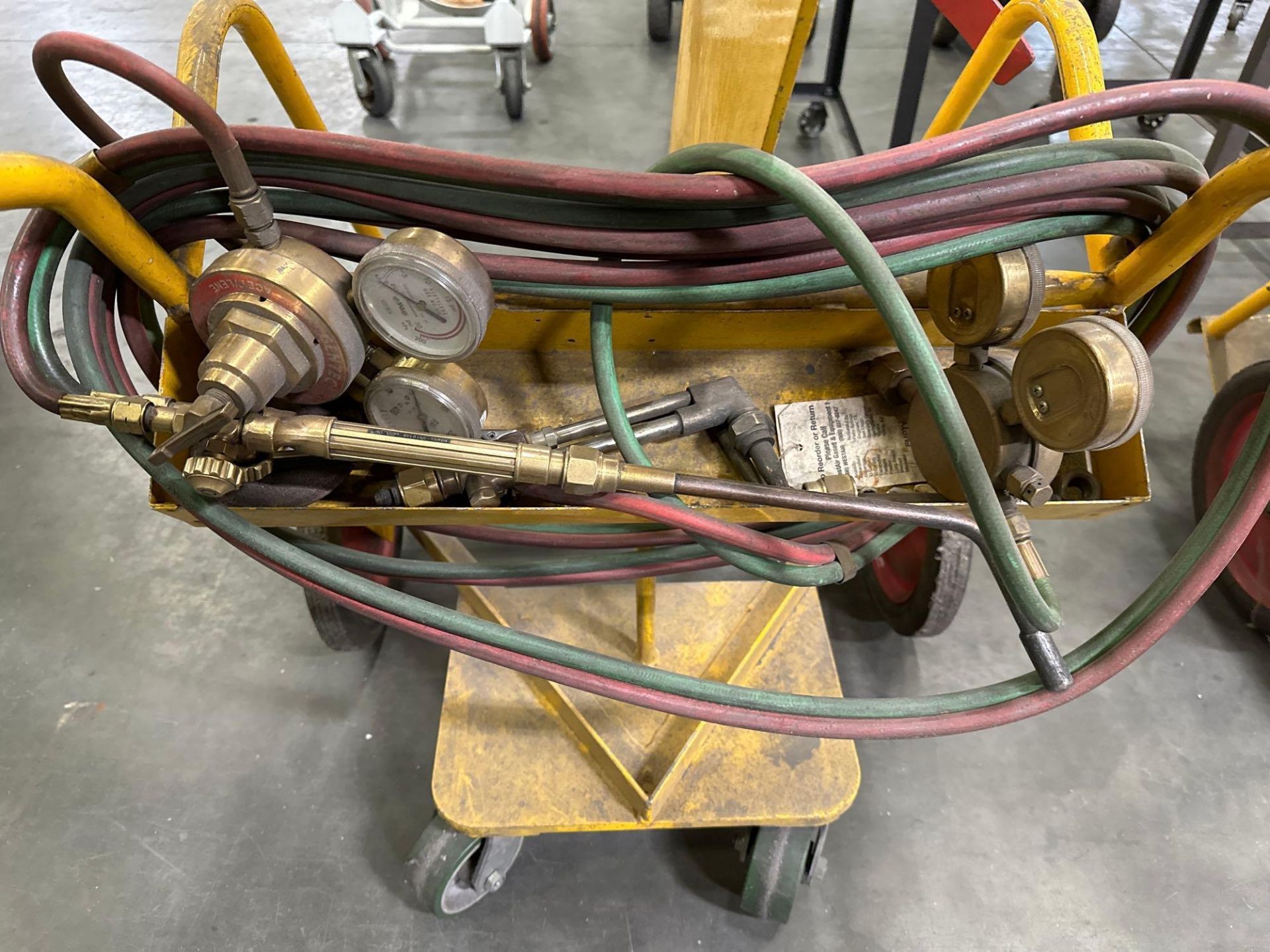 Dual Cylinder Cart w/ Welding Kit & Hoses - Image 5 of 5