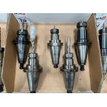 (5) CT-50 Tool Holders w/ E32 Collets & Tooling