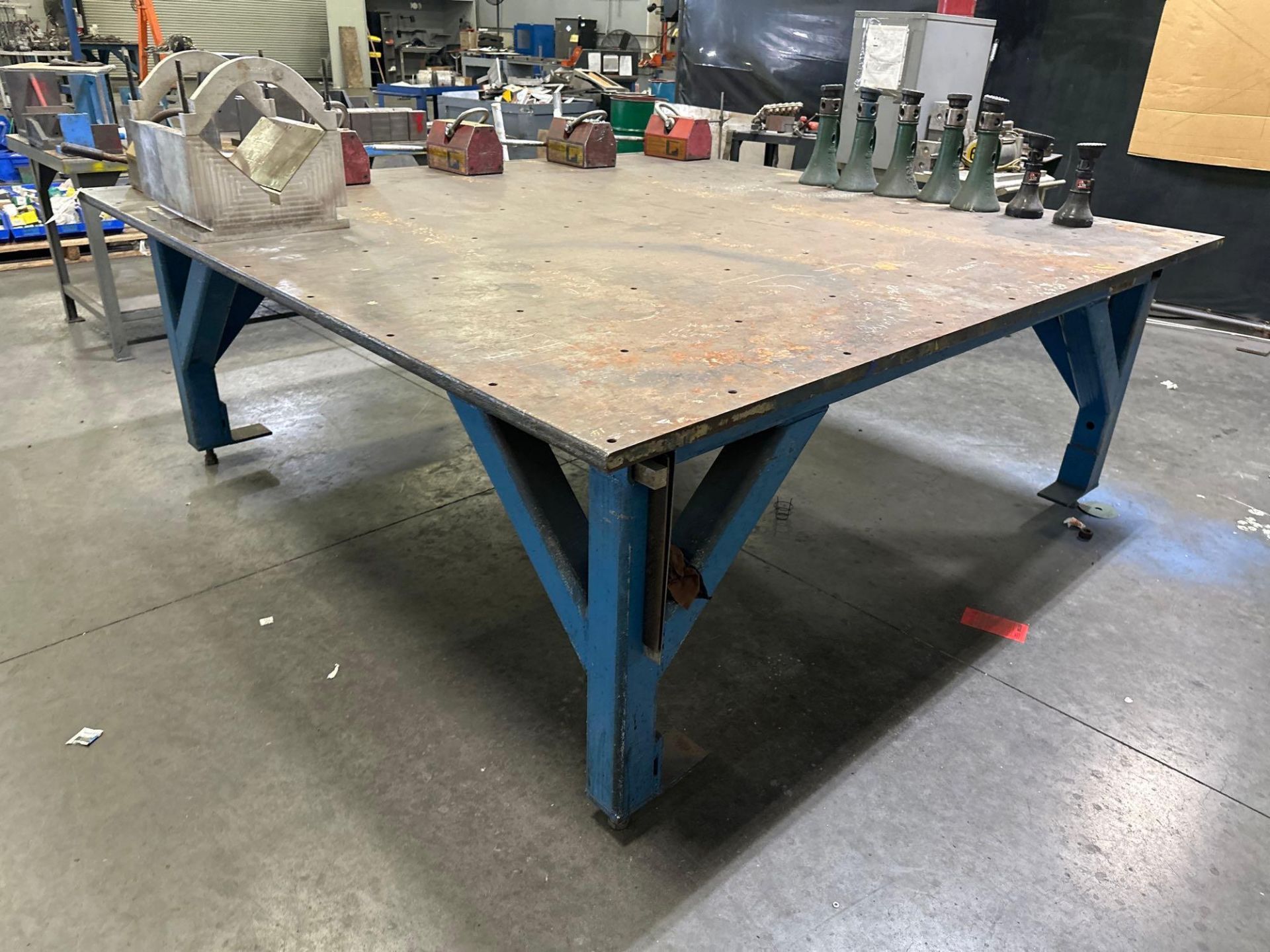 96”L x 99”W x 36”H Steel Welding Table *CONTENTS NOT INCLUDED. TABLE ONLY* - Image 3 of 4