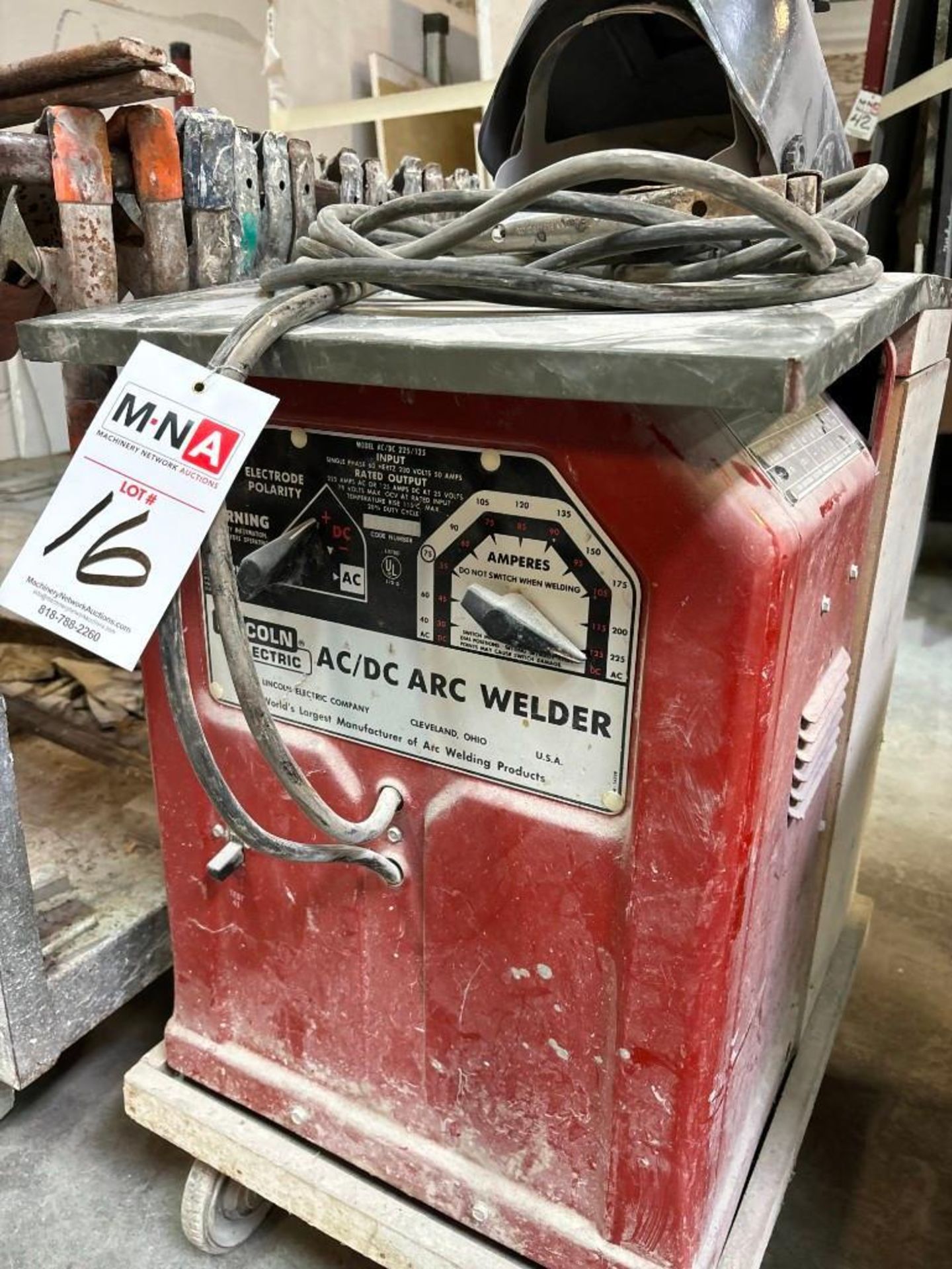Lincoln Electricc AC/DC 225/125 Arc Welder with Hood