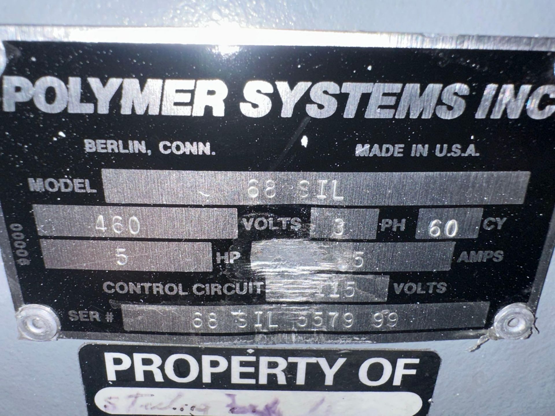 Palmer Systems 68 SIL Granulator, 5HP, 460 V, s/ 68 SIL 5579 99 - Image 6 of 6
