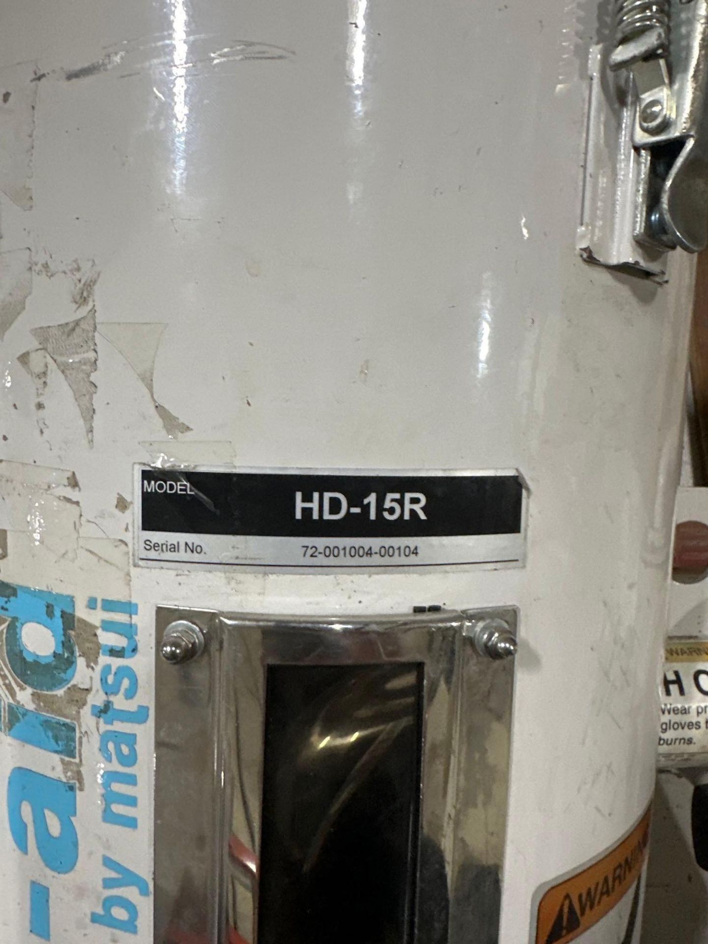 Matsui HD-15R Hopper Dryer, s/n 72-001004-00104 - Image 4 of 4